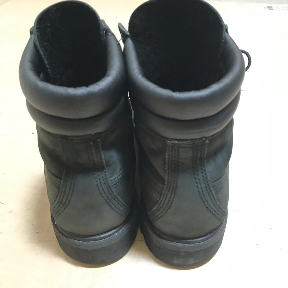 Timberland Classic Leather Boots Black Size 10 - Picture 7 of 15